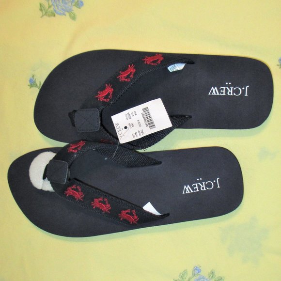 Brand New: J Crew "Crab" Flip Flop, Mens Size 8 - Picture 1 of 5